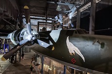 A plane in a museum