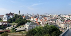 View above the old town of Lublin