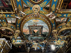 paintings on the ceiling
