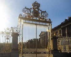 Golden gate of a castle